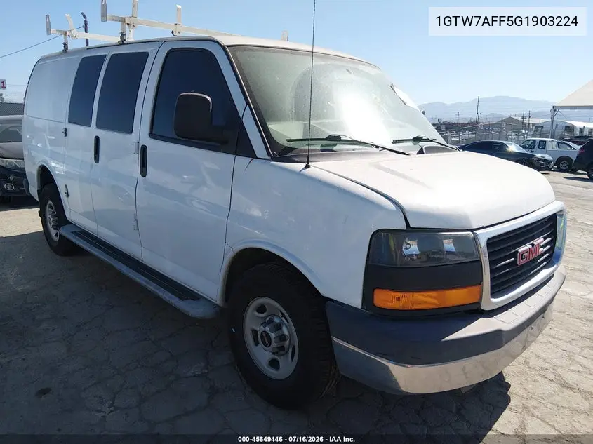 2016 GMC Savana 2500 Work Van VIN: 1GTW7AFF5G1903224 Lot: 45649446