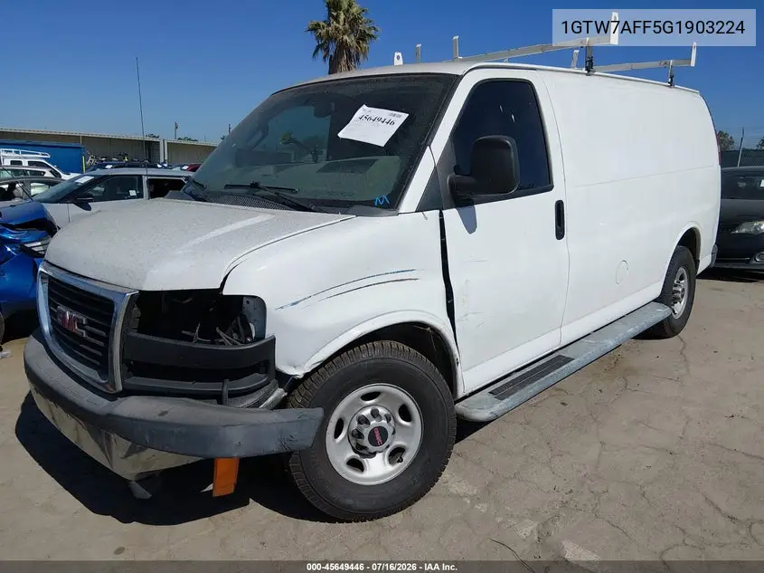 2016 GMC Savana 2500 Work Van VIN: 1GTW7AFF5G1903224 Lot: 45649446