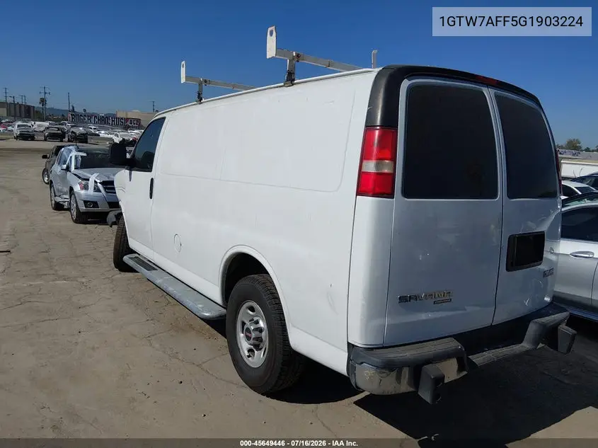 2016 GMC Savana 2500 Work Van VIN: 1GTW7AFF5G1903224 Lot: 45649446