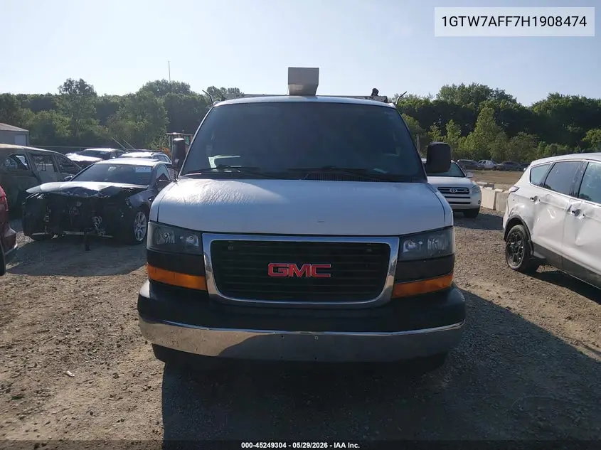 2017 GMC Savana 2500 Work Van VIN: 1GTW7AFF7H1908474 Lot: 45249304