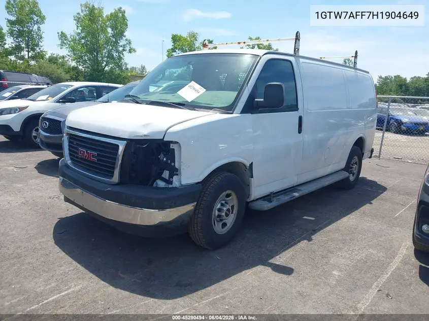 2017 GMC Savana 2500 Work Van VIN: 1GTW7AFF7H1904649 Lot: 45290494