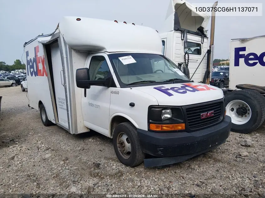 2017 GMC Savana Cutaway Work Van VIN: 1GD37SCG6H1137071 Lot: 45601318