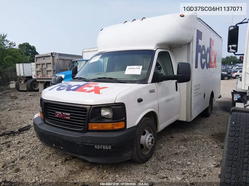 2017 GMC Savana Cutaway Work Van VIN: 1GD37SCG6H1137071 Lot: 45601318