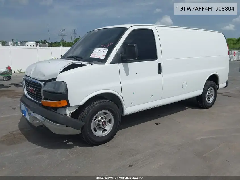2017 GMC Savana 2500 Work Van VIN: 1GTW7AFF4H1908304 Lot: 45622793