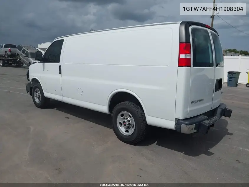 2017 GMC Savana 2500 Work Van VIN: 1GTW7AFF4H1908304 Lot: 45622793