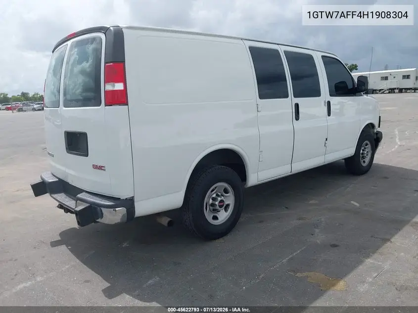 2017 GMC Savana 2500 Work Van VIN: 1GTW7AFF4H1908304 Lot: 45622793