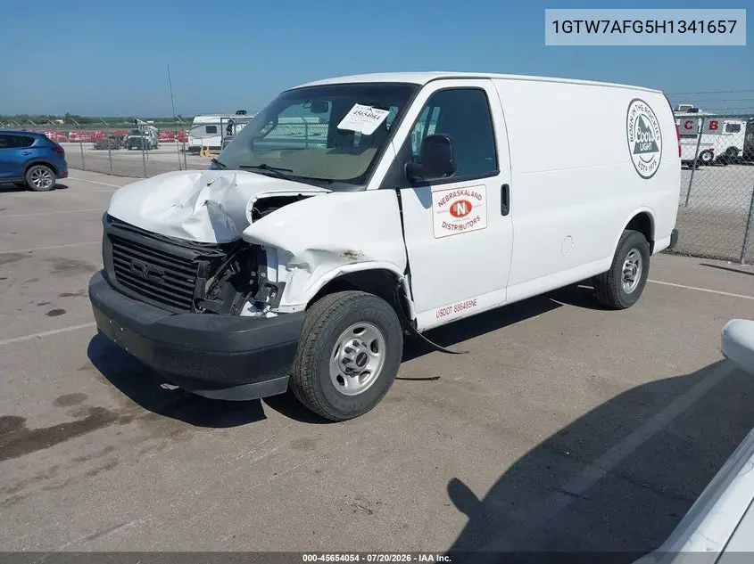 2017 GMC Savana 2500 Work Van VIN: 1GTW7AFG5H1341657 Lot: 45654054