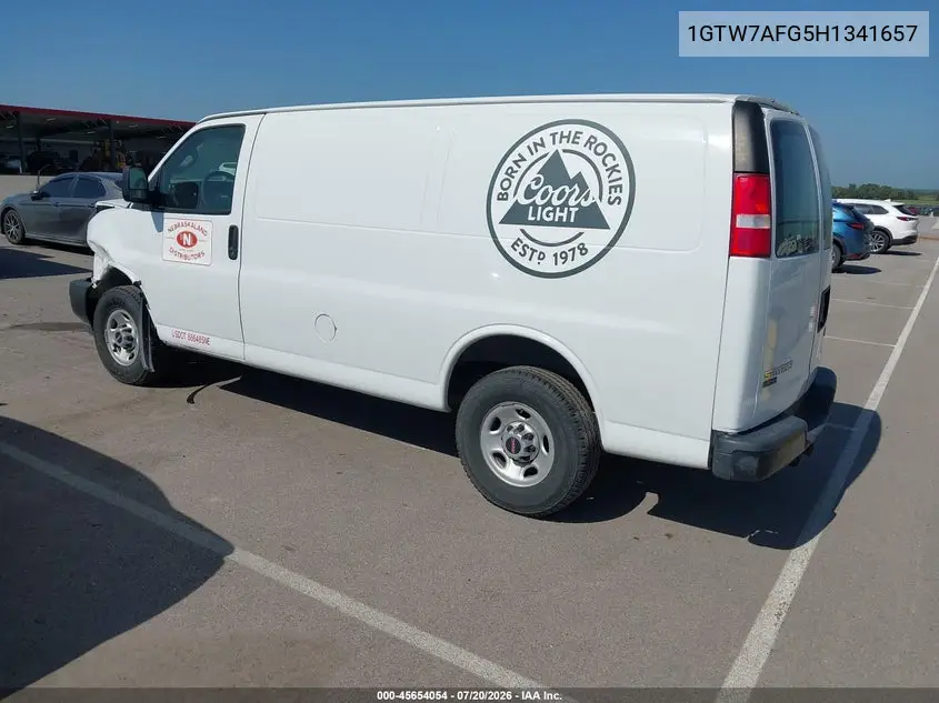 2017 GMC Savana 2500 Work Van VIN: 1GTW7AFG5H1341657 Lot: 45654054