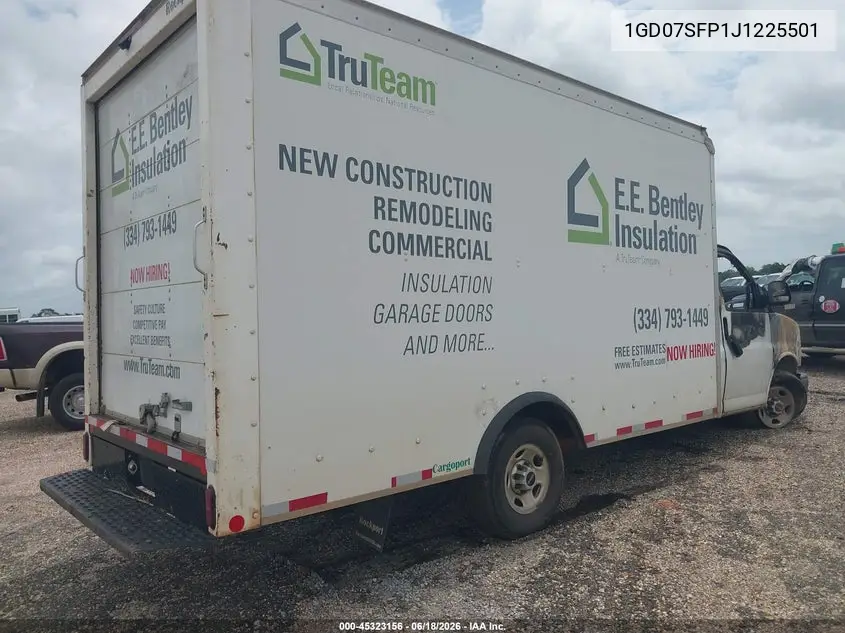 2018 GMC Savana Cutaway Work Van VIN: 1GD07SFP1J1225501 Lot: 45323156