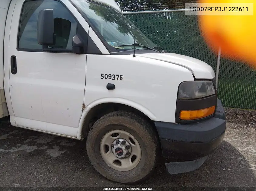 2018 GMC Savana Cutaway Work Van VIN: 1GD07RFP3J1222611 Lot: 45564953