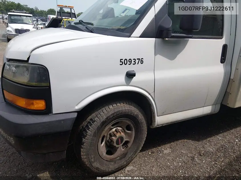 2018 GMC Savana Cutaway Work Van VIN: 1GD07RFP3J1222611 Lot: 45564953