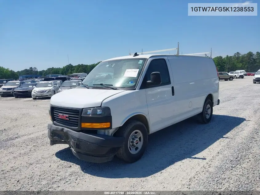 2019 GMC Savana 2500 Work Van VIN: 1GTW7AFG5K1238553 Lot: 45117768