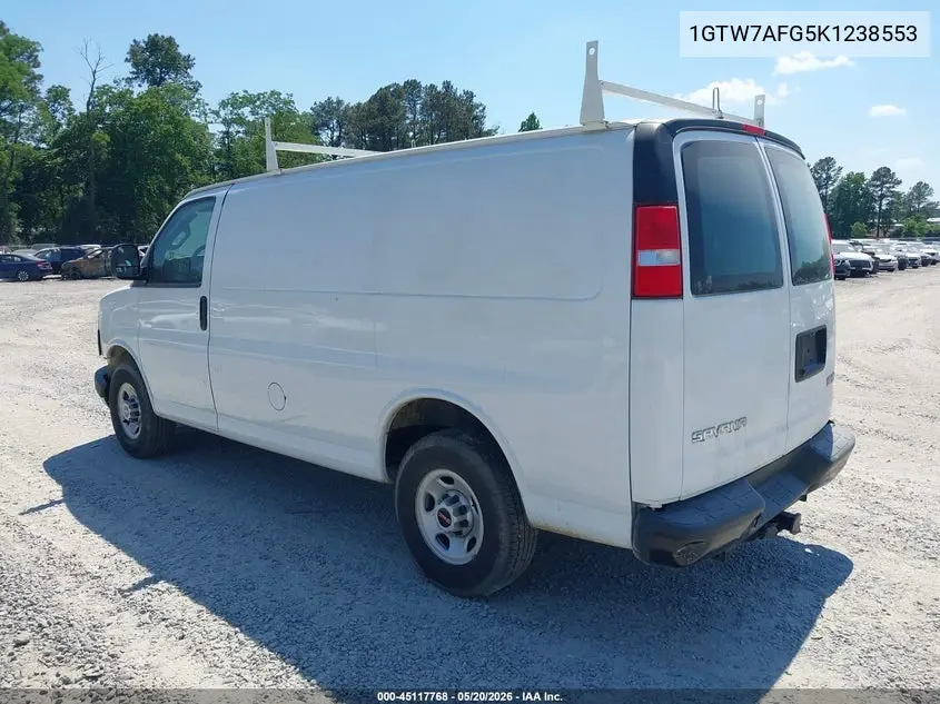 2019 GMC Savana 2500 Work Van VIN: 1GTW7AFG5K1238553 Lot: 45117768