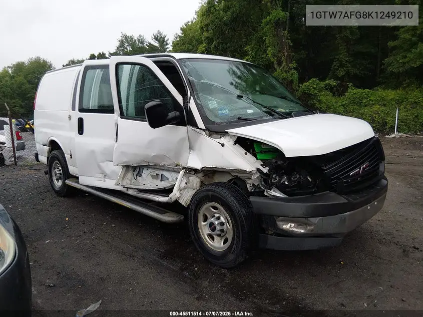 2019 GMC Savana 2500 Work Van VIN: 1GTW7AFG8K1249210 Lot: 45511514