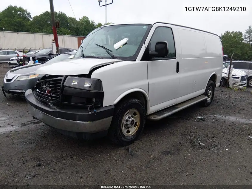 2019 GMC Savana 2500 Work Van VIN: 1GTW7AFG8K1249210 Lot: 45511514