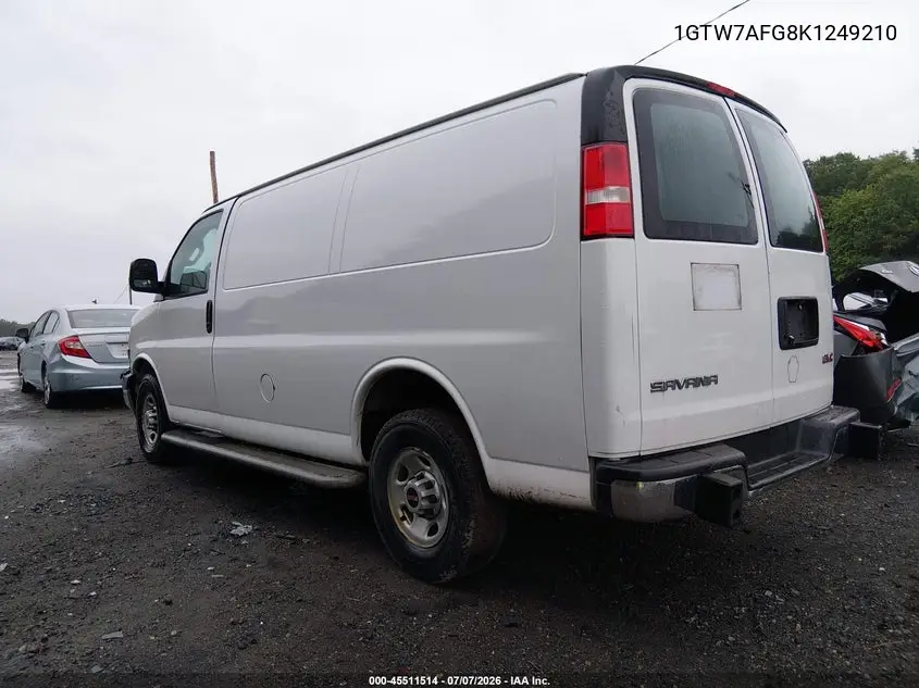 2019 GMC Savana 2500 Work Van VIN: 1GTW7AFG8K1249210 Lot: 45511514