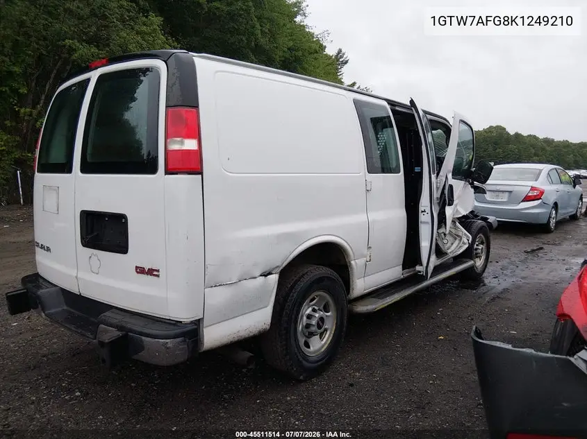 2019 GMC Savana 2500 Work Van VIN: 1GTW7AFG8K1249210 Lot: 45511514