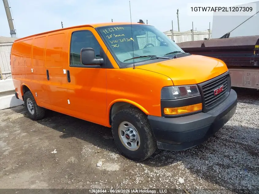 2020 GMC Savana G2500 VIN: 1GTW7AFP2L1207309 Lot: 12638844
