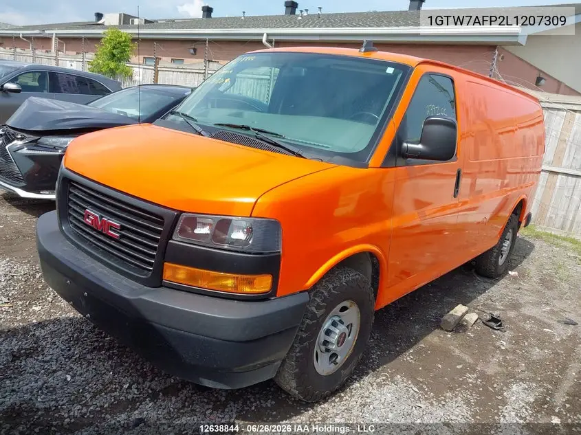 2020 GMC Savana G2500 VIN: 1GTW7AFP2L1207309 Lot: 12638844