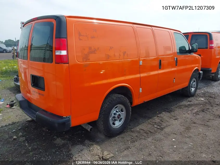2020 GMC Savana G2500 VIN: 1GTW7AFP2L1207309 Lot: 12638844