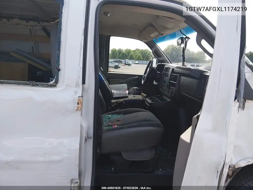 2020 GMC Savana Cargo Rwd 2500 Regular Wheelbase Work Van VIN: 1GTW7AFGXL1174219 Lot: 45501635