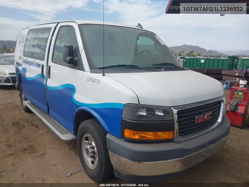 2020 GMC Savana Cargo Rwd 2500 Regular Wheelbase Work Van VIN: 1GTW7AFG1L1236932 Lot: 45578076