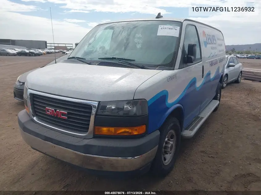 2020 GMC Savana Cargo Rwd 2500 Regular Wheelbase Work Van VIN: 1GTW7AFG1L1236932 Lot: 45578076