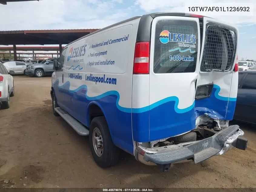 2020 GMC Savana Cargo Rwd 2500 Regular Wheelbase Work Van VIN: 1GTW7AFG1L1236932 Lot: 45578076
