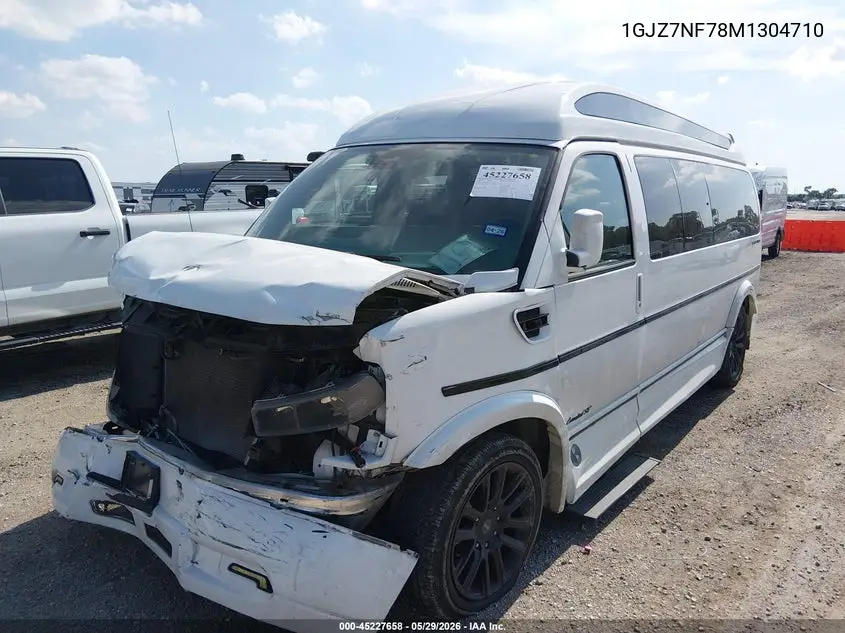 2021 GMC Savana Cargo Rwd 3500 Extended Wheelbase Ls VIN: 1GJZ7NF78M1304710 Lot: 45227658