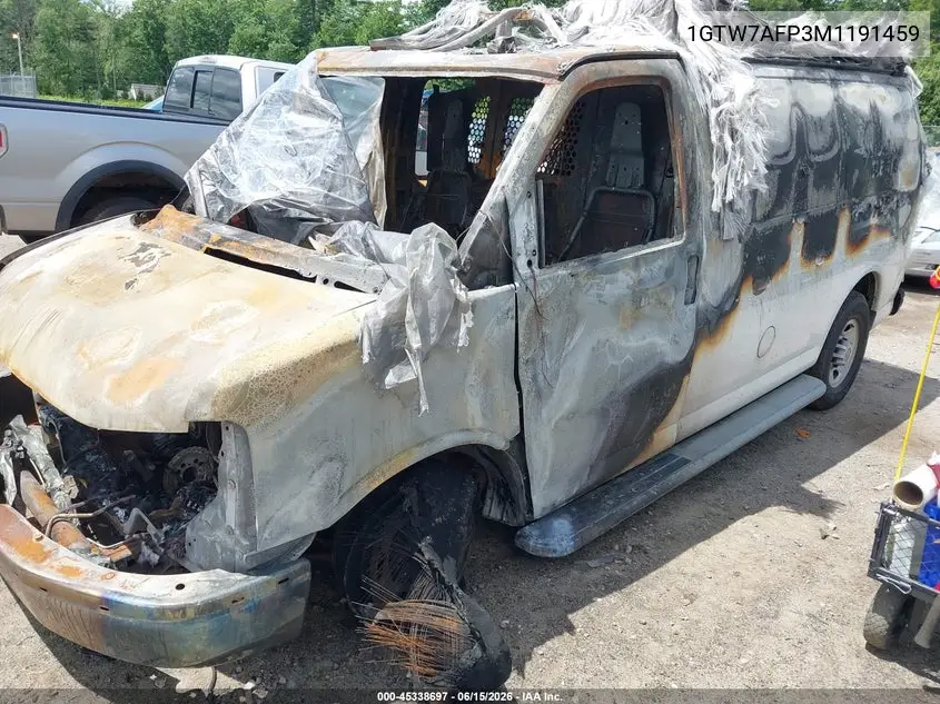 2021 GMC Savana Cargo Rwd 2500 Regular Wheelbase Work Van VIN: 1GTW7AFP3M1191459 Lot: 45338697