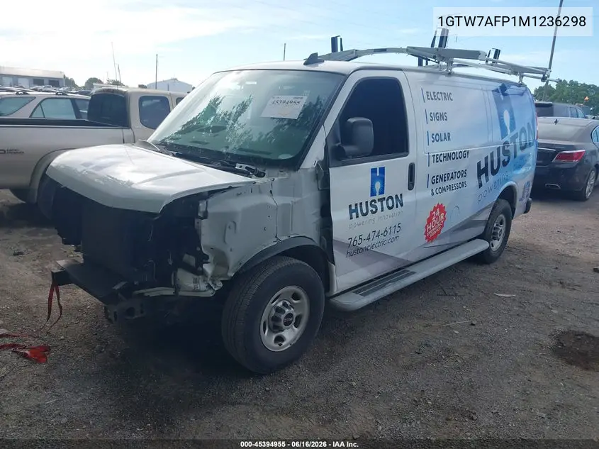 2021 GMC Savana Cargo Rwd 2500 Regular Wheelbase Work Van VIN: 1GTW7AFP1M1236298 Lot: 45394955
