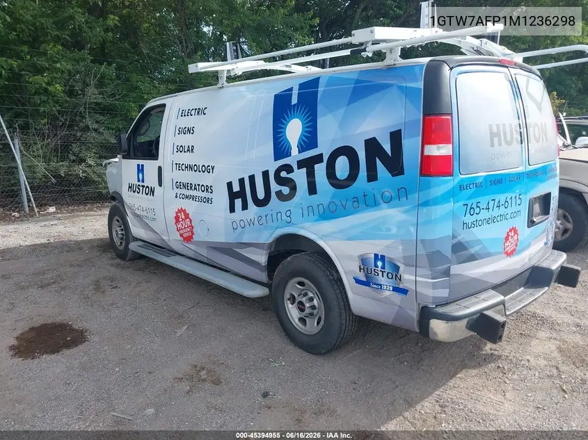 2021 GMC Savana Cargo Rwd 2500 Regular Wheelbase Work Van VIN: 1GTW7AFP1M1236298 Lot: 45394955