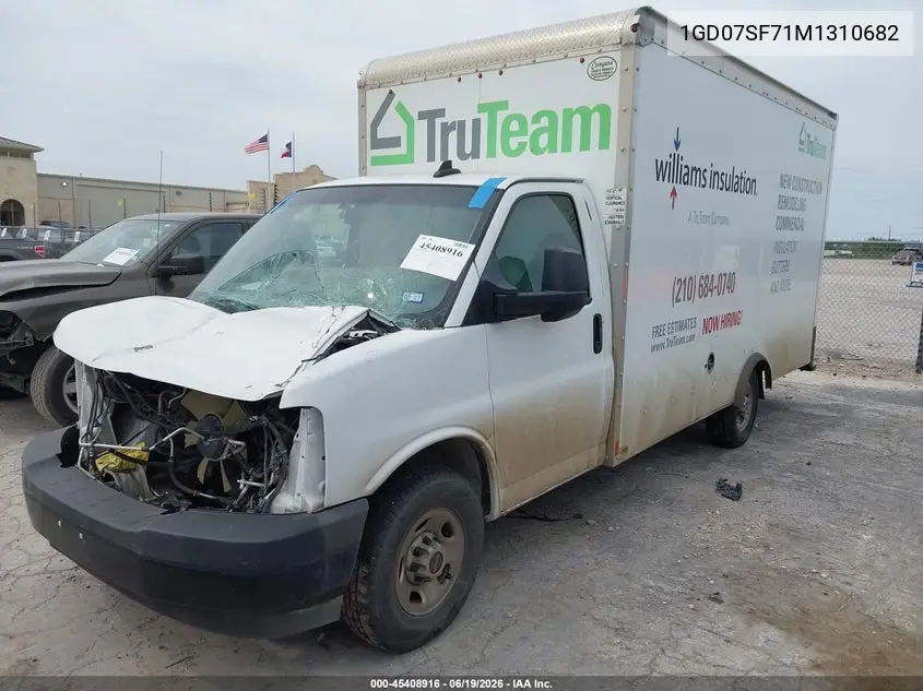 2021 GMC Savana Cutaway Work Van VIN: 1GD07SF71M1310682 Lot: 45408916