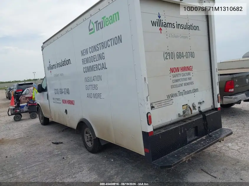 2021 GMC Savana Cutaway Work Van VIN: 1GD07SF71M1310682 Lot: 45408916