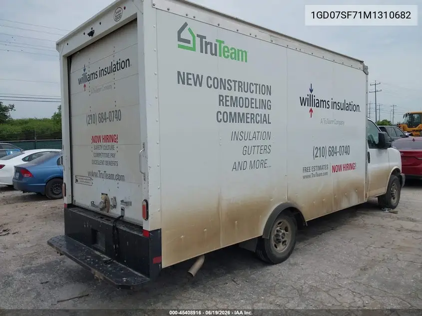 2021 GMC Savana Cutaway Work Van VIN: 1GD07SF71M1310682 Lot: 45408916