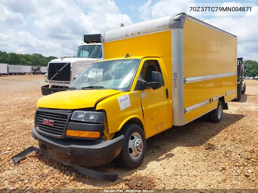 2021 GMC Savana Cutaway Work Van VIN: 7GZ37TC79MN004871 Lot: 45414160