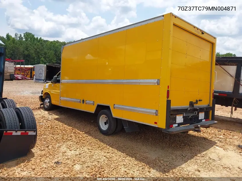 2021 GMC Savana Cutaway Work Van VIN: 7GZ37TC79MN004871 Lot: 45414160