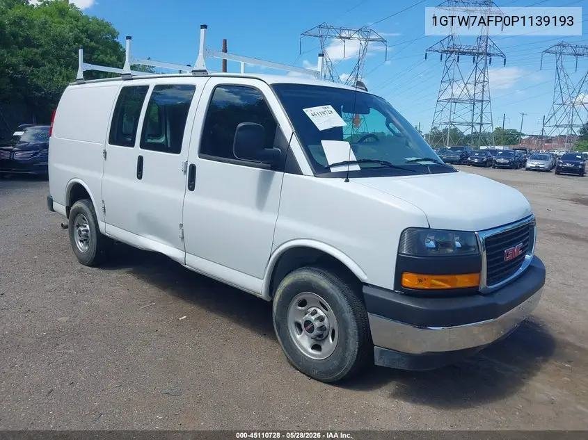 2023 GMC Savana Cargo Rwd 2500 Regular Wheelbase Work Van VIN: 1GTW7AFP2P1237254 Lot: 45110728