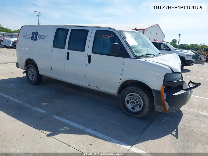 2023 GMC Savana Cargo Rwd 3500 Extended Wheelbase Work Van VIN: 1GTZ7HFP4P1104159 Lot: 45210820