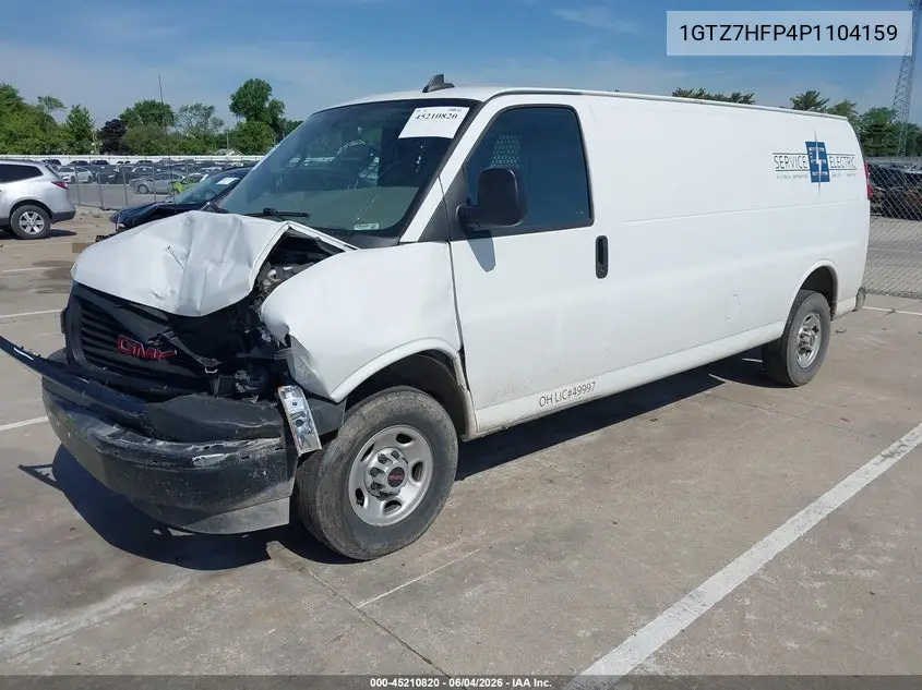 2023 GMC Savana Cargo Rwd 3500 Extended Wheelbase Work Van VIN: 1GTZ7HFP4P1104159 Lot: 45210820