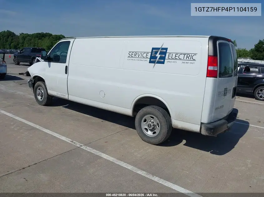 2023 GMC Savana Cargo Rwd 3500 Extended Wheelbase Work Van VIN: 1GTZ7HFP4P1104159 Lot: 45210820