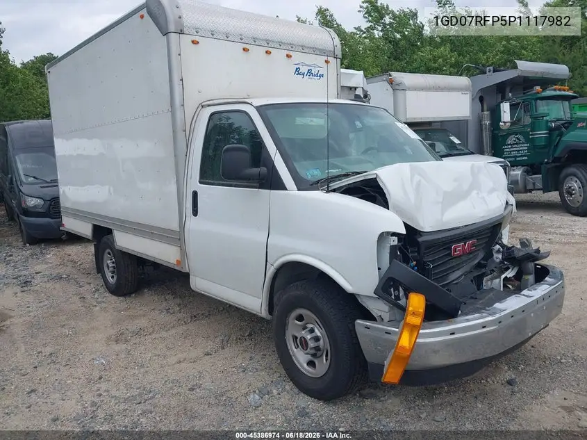 2023 GMC Savana Cutaway Work Van VIN: 1GD07RFP5P1117982 Lot: 45386974