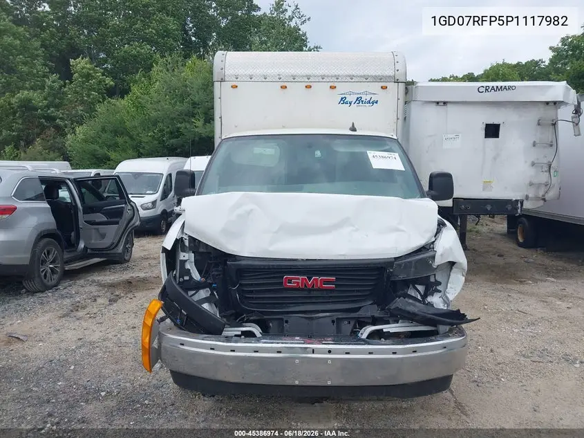 2023 GMC Savana Cutaway Work Van VIN: 1GD07RFP5P1117982 Lot: 45386974