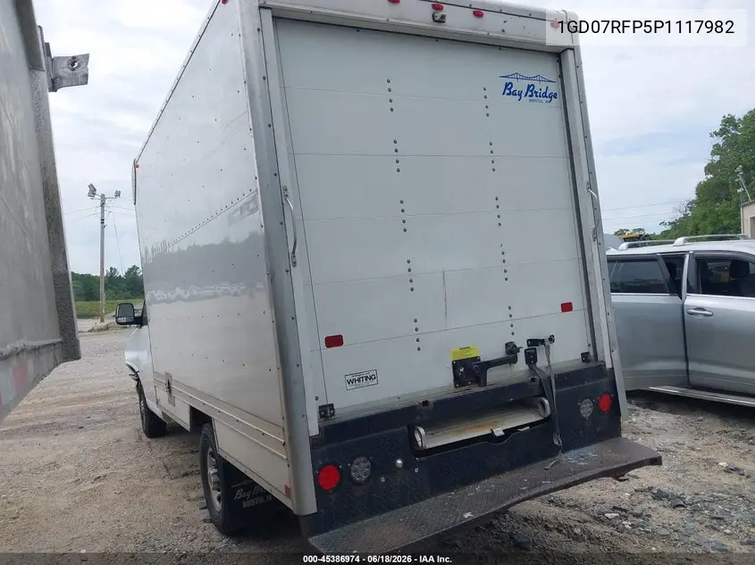 2023 GMC Savana Cutaway Work Van VIN: 1GD07RFP5P1117982 Lot: 45386974