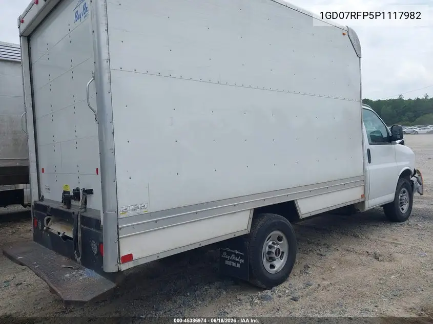 2023 GMC Savana Cutaway Work Van VIN: 1GD07RFP5P1117982 Lot: 45386974