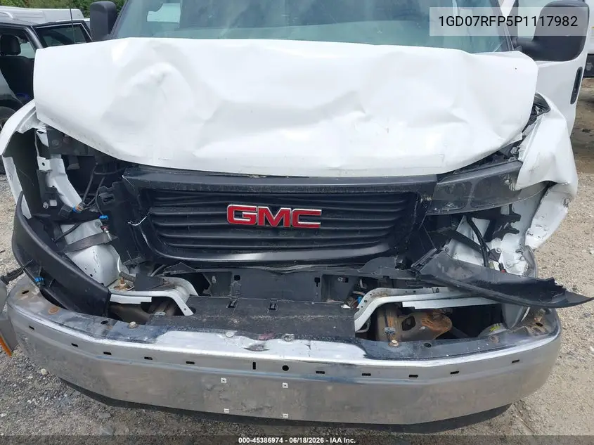 2023 GMC Savana Cutaway Work Van VIN: 1GD07RFP5P1117982 Lot: 45386974