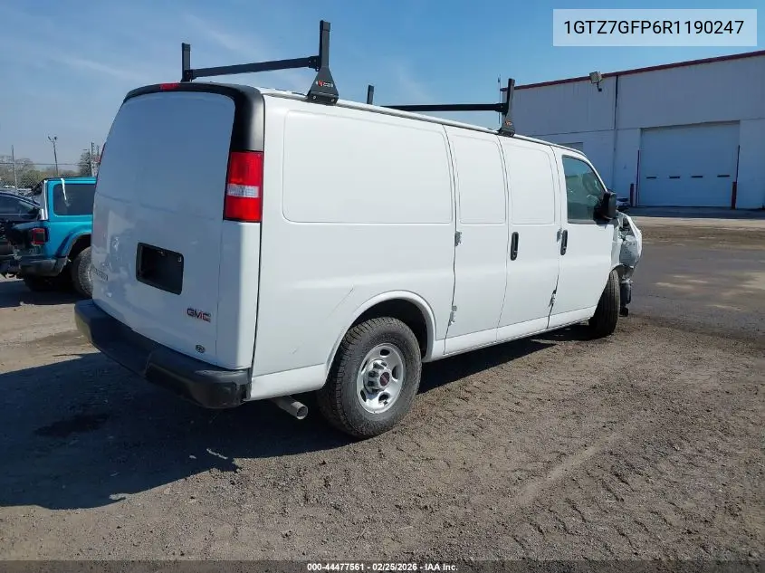 1GTZ7GFP6R1190247 2024 GMC Savana Cargo Rwd 3500 Regular Wheelbase Work Van