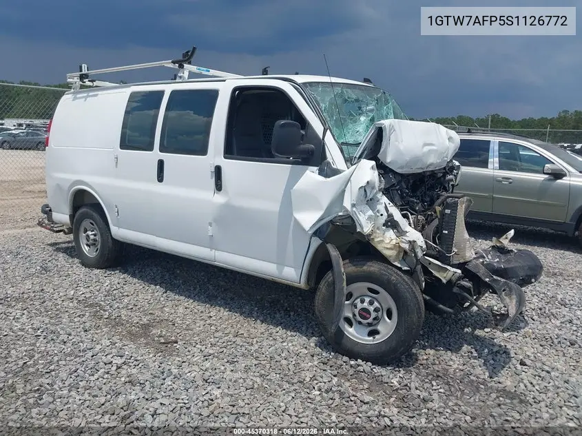 2025 GMC Savana Cargo Rwd 2500 Regular Wheelbase Work Van VIN: 1GTW7AFP5S1126772 Lot: 45370318