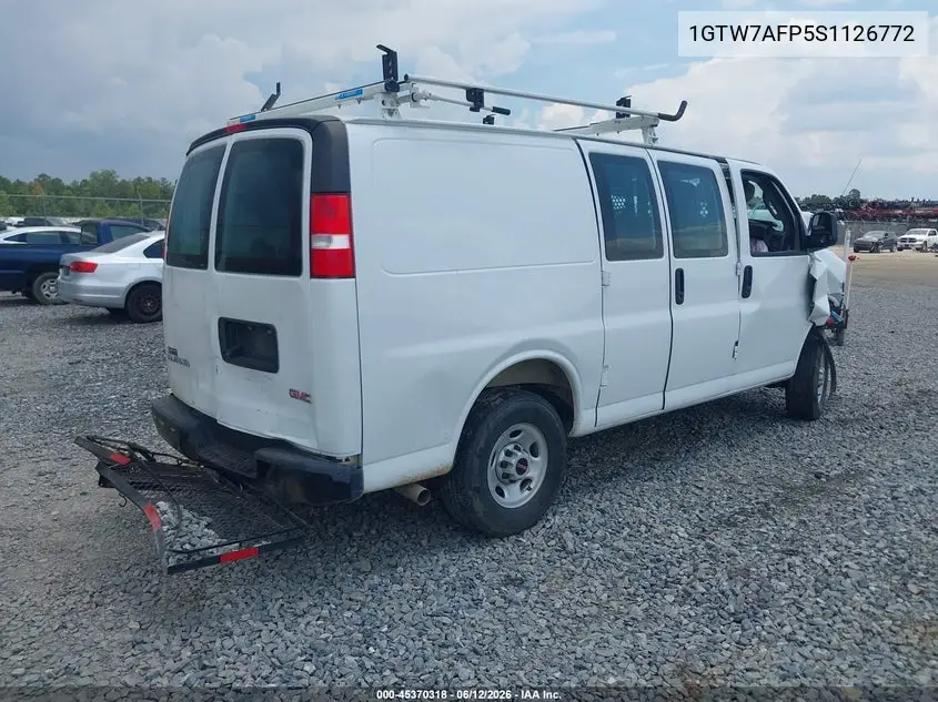2025 GMC Savana Cargo Rwd 2500 Regular Wheelbase Work Van VIN: 1GTW7AFP5S1126772 Lot: 45370318