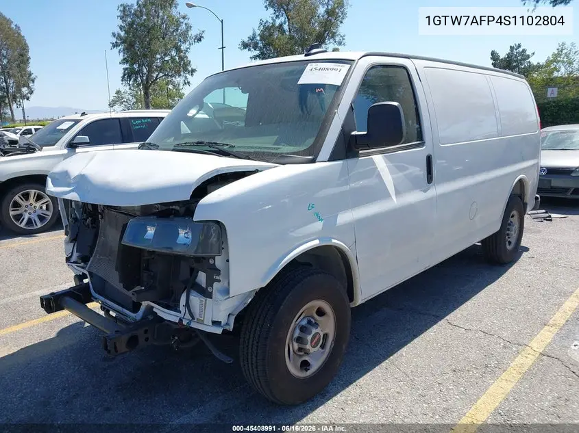2025 GMC Savana Cargo Rwd 2500 Regular Wheelbase Work Van VIN: 1GTW7AFP4S1102804 Lot: 45408991